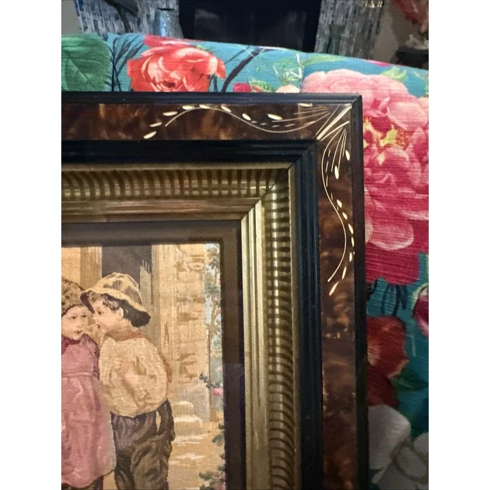 VTG Belgium Tapestry, Point deRose East Lake Victorian Frame 13x12
